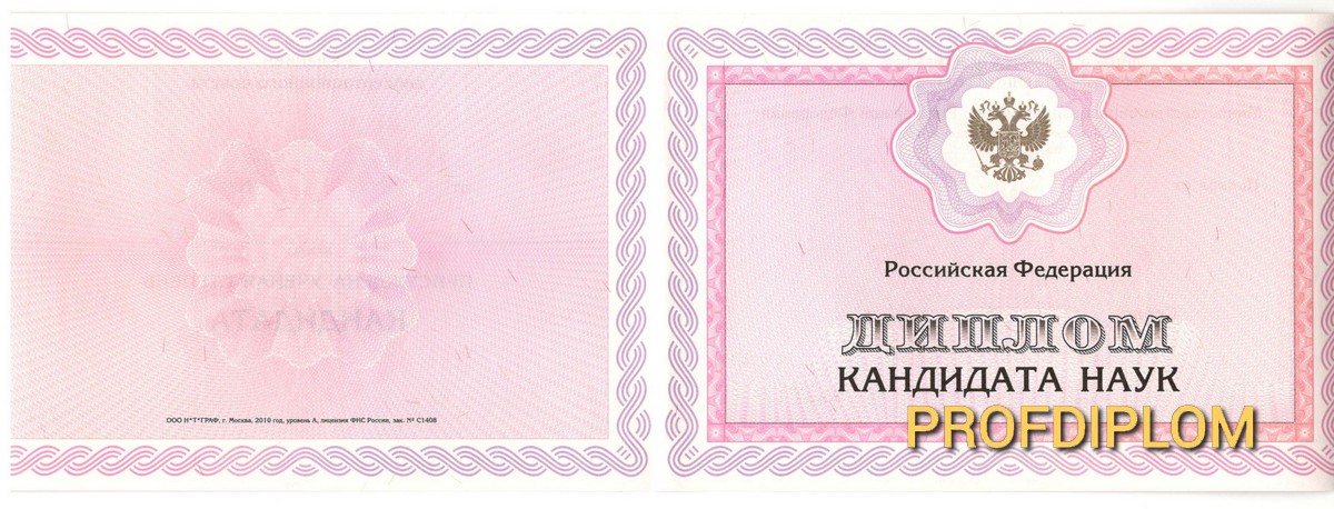 Диплом кандидат наук 2010 купить
